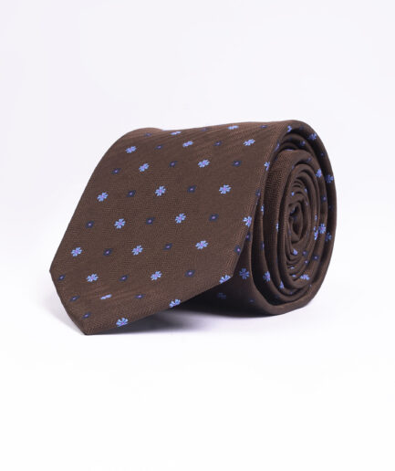 Patterned Brown Tie