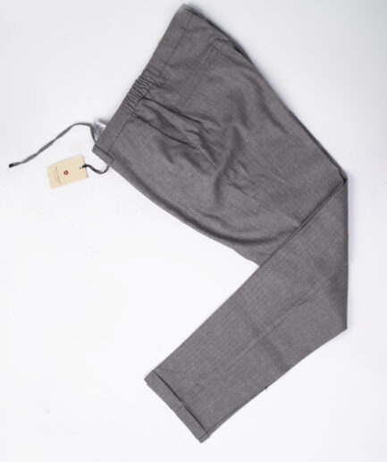 Grey Herringbone Slacks